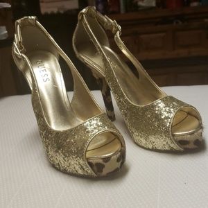 Guess Peep toe heels